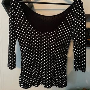 Guess Polka Dot 3/4 Sleeve Shirt